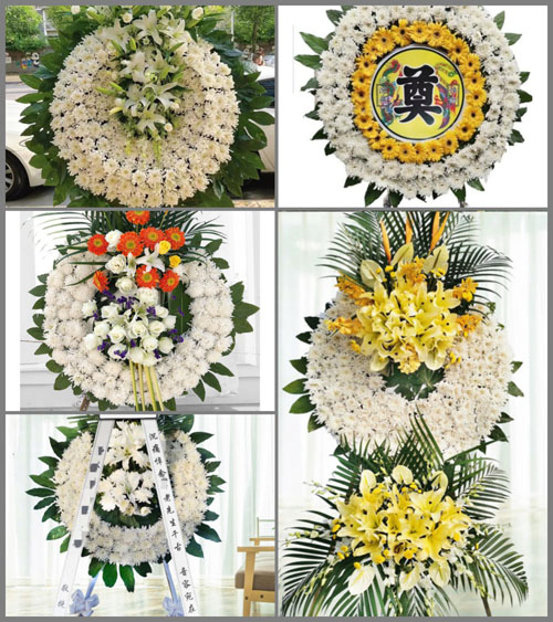 山西忻州原平市长梁沟镇龙眼村花圈速递